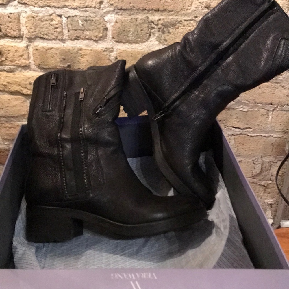 Leather boots